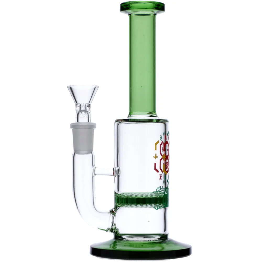 Glasscity Straight Tube Colored Glass Bong