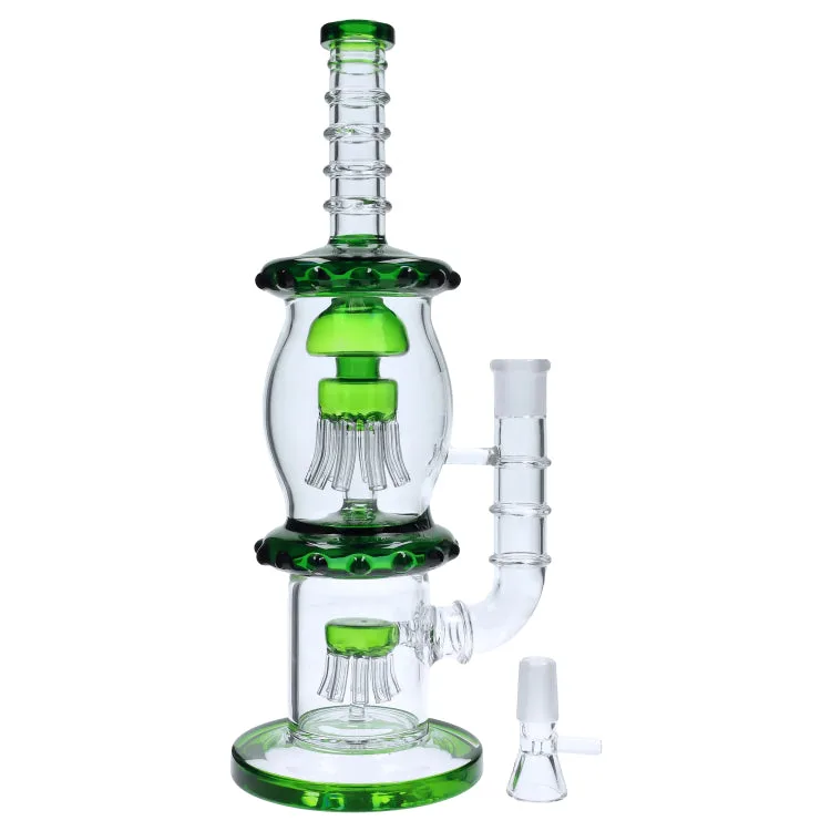 GC Straight Tube with Dual Octopus Perc - 13.5 in.