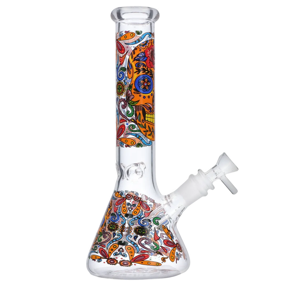 GC Sugar Skull Beaker Bong - 10 in.