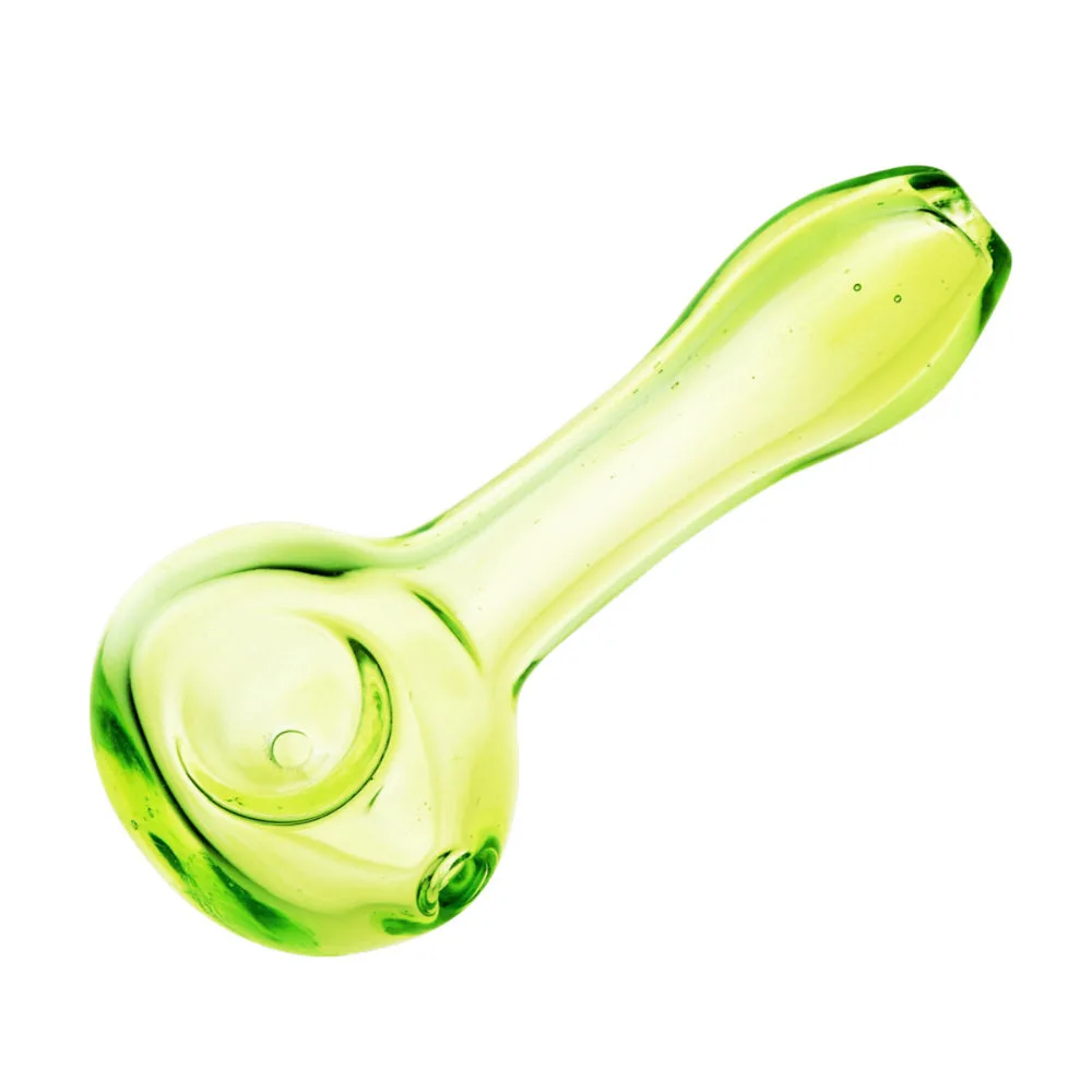 GC Translucent Spring Green Spoon Pipe