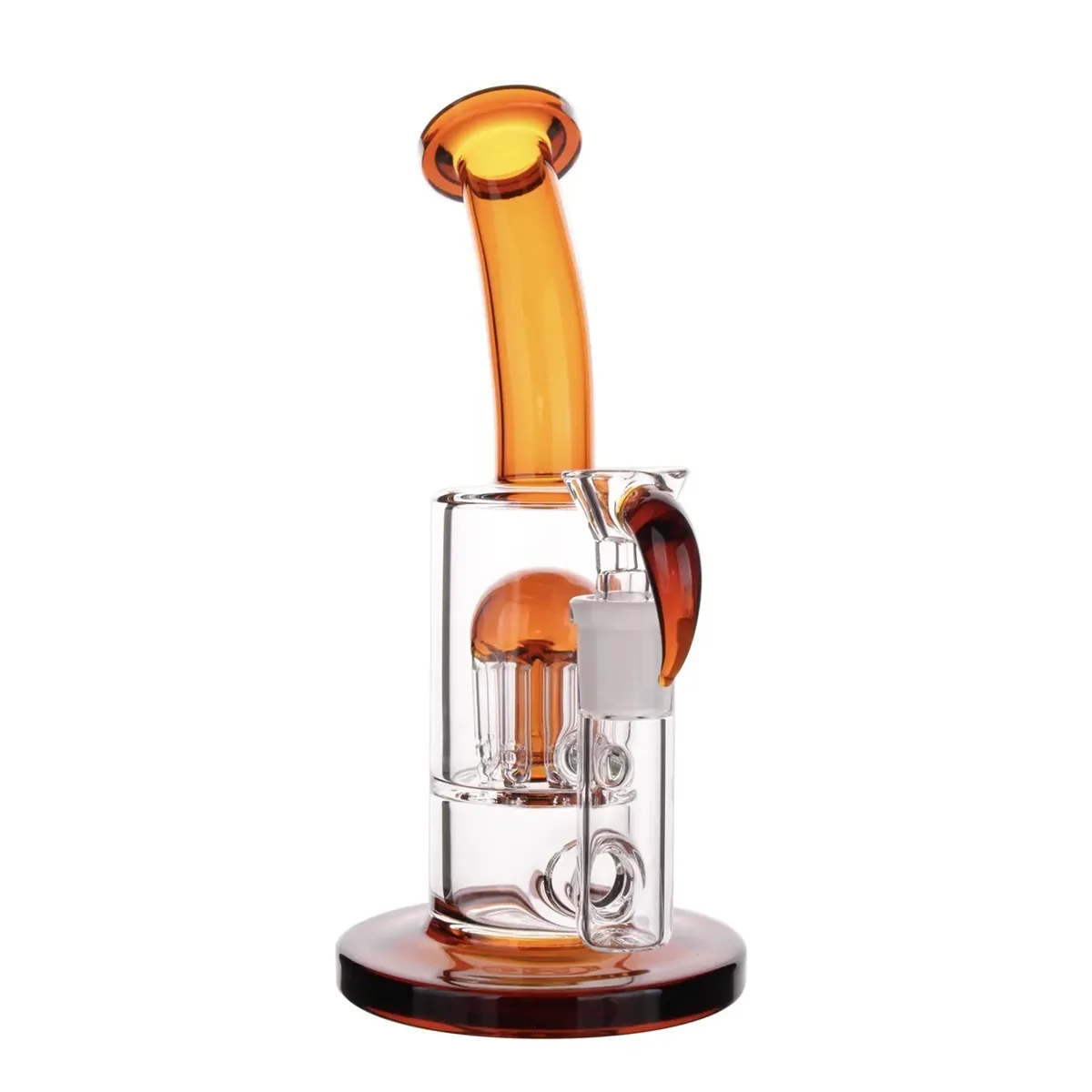 GC Bent Neck Color Tree Perc Bong - 8 in.