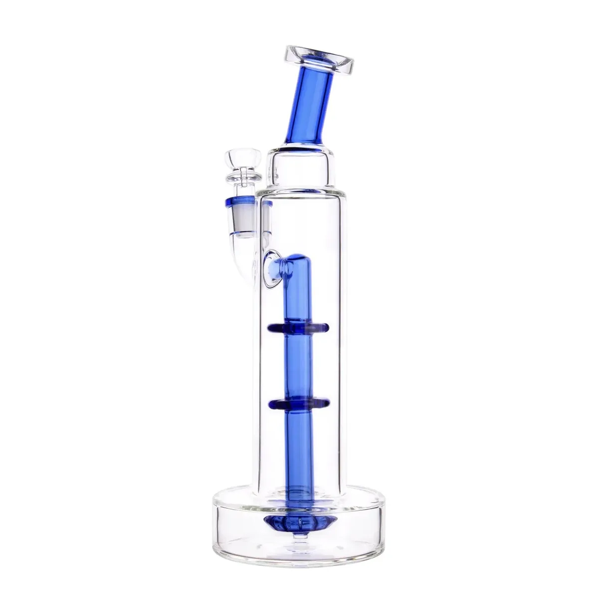 GC Bent Neck w/ Perc Tall Bubbler Bong - 11 in.