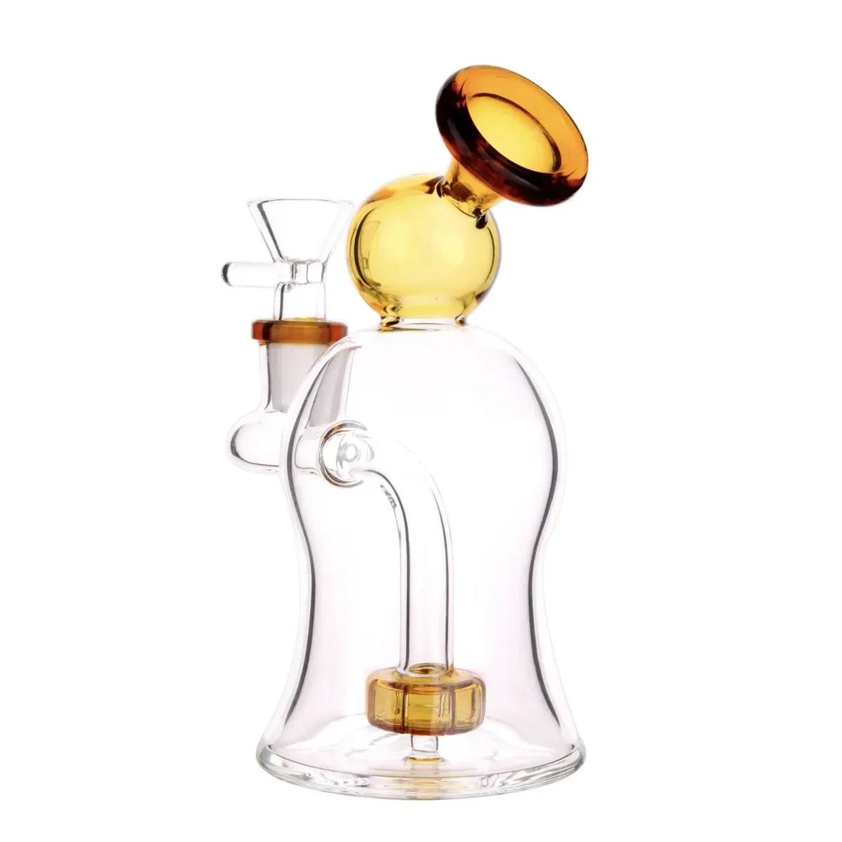 GC Bubble Bent Neck with Showerhead Bubbler Bong - 6 in.