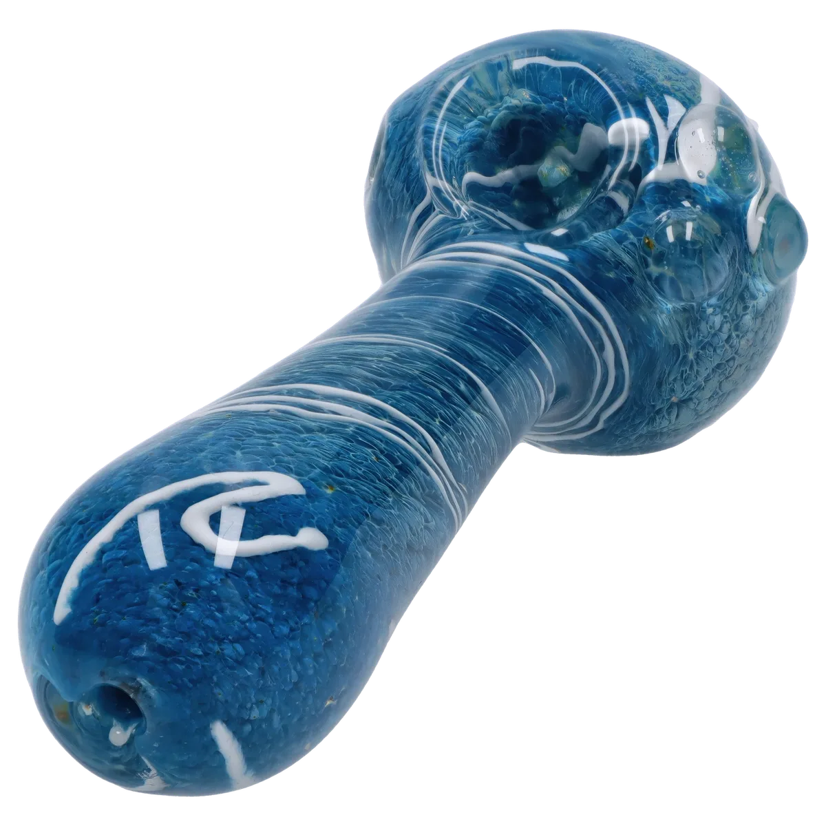 GC Fancy Frit with Streak Spoon Pipe