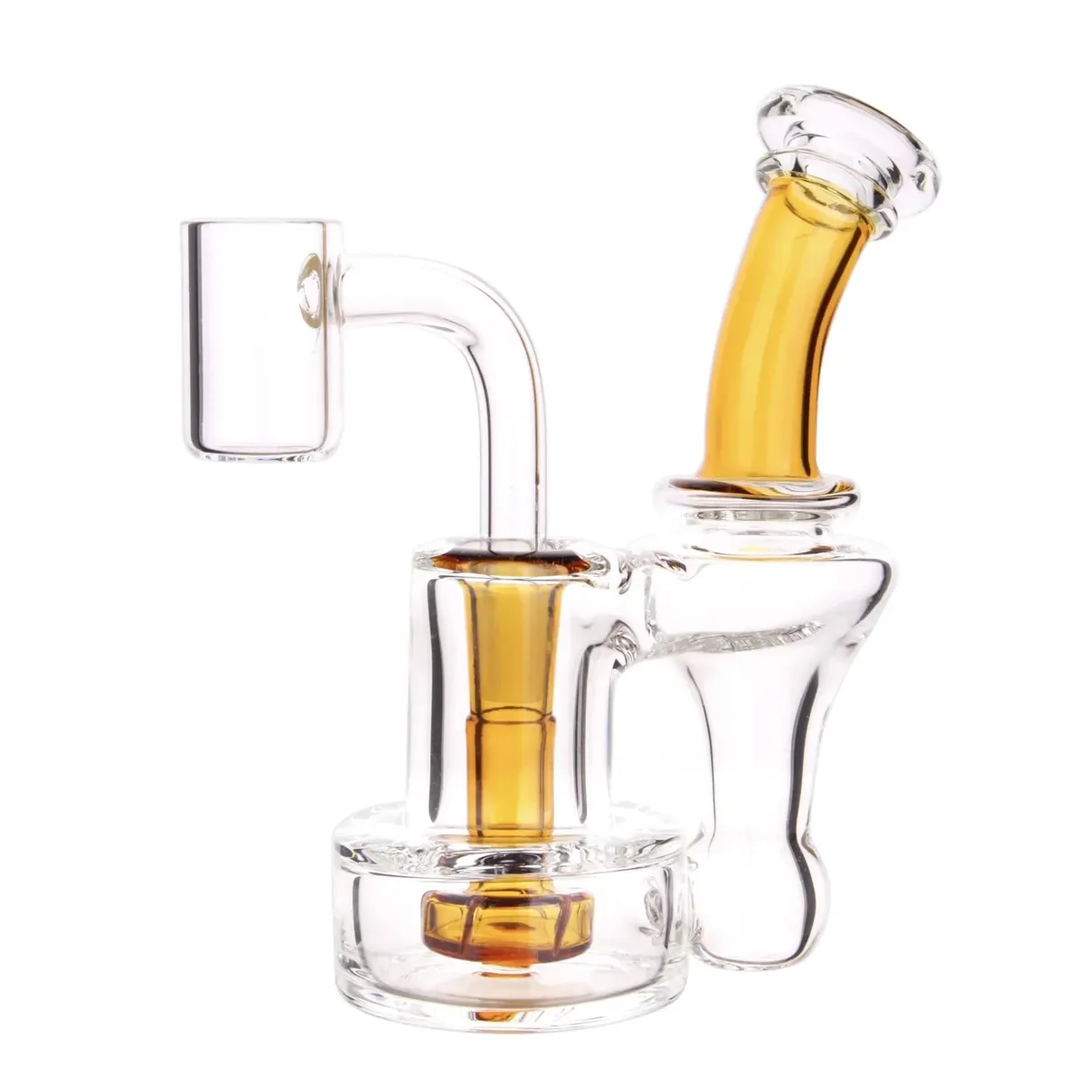GC Mini Showerhead Dual - Use Bong - 4.8 in.