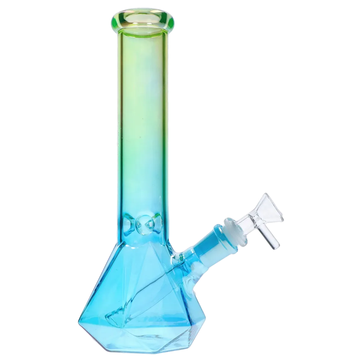 GC Ombré Faceted Base Bong - 10 in.