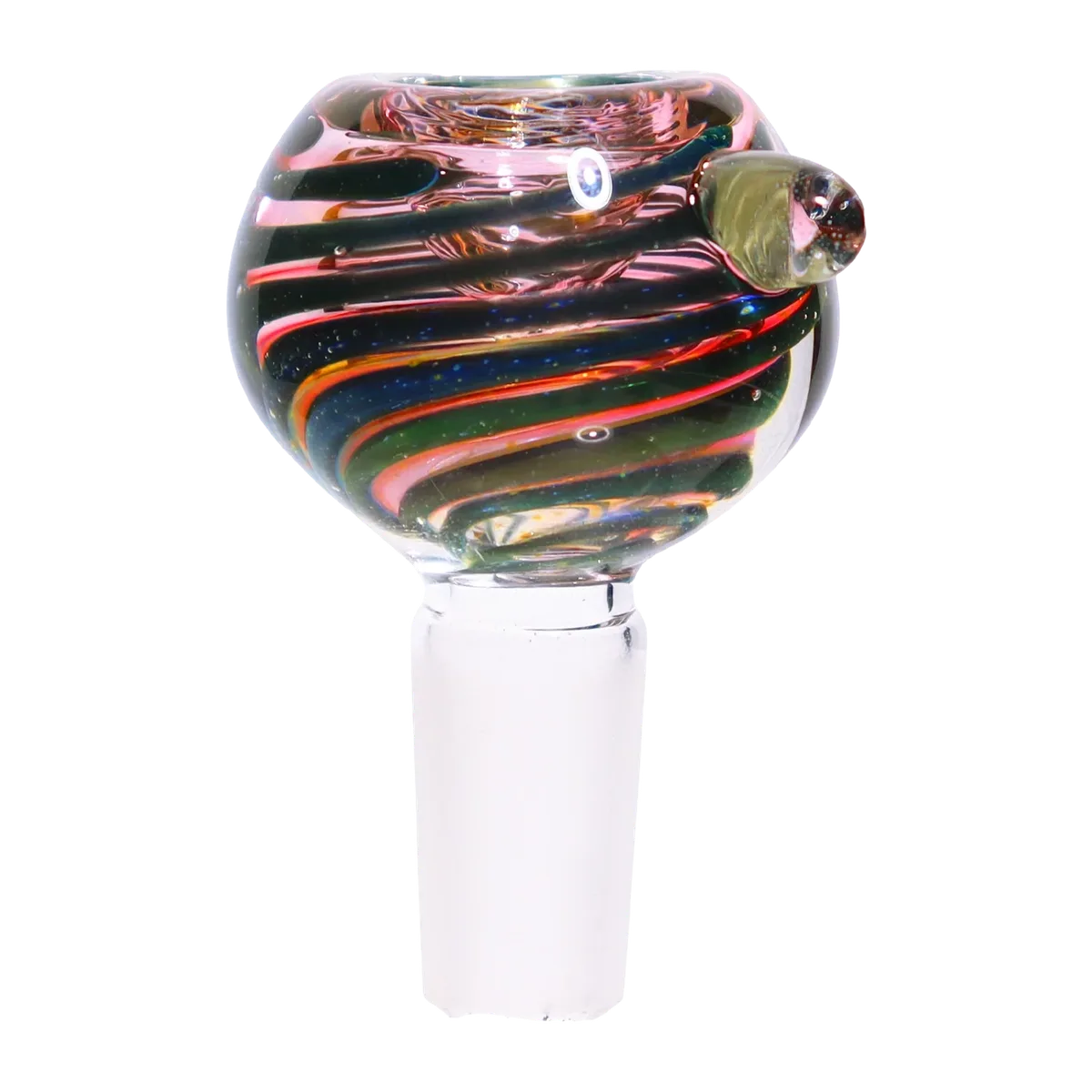 GC Pink and Green Swirl Bowl - 14mm