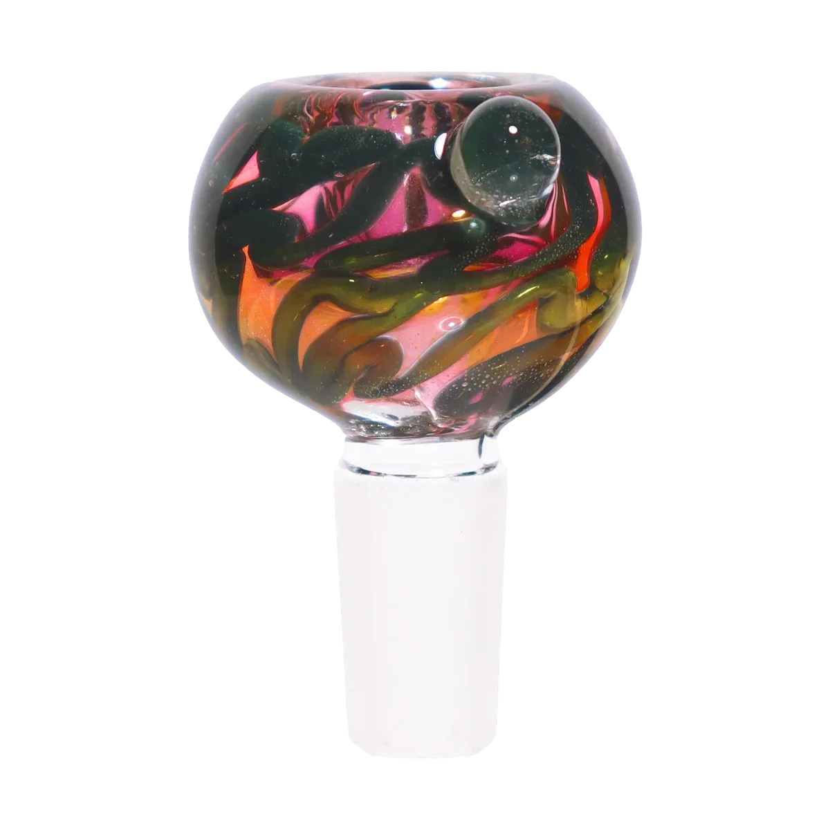 GC Pink Swirl Bowl - 14mm