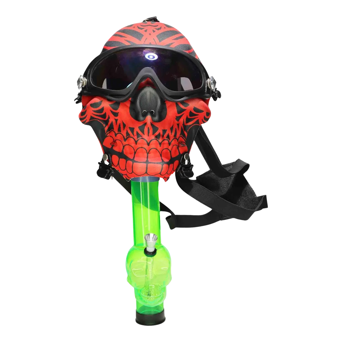GC Smiling Red & Black Skull Gas Mask