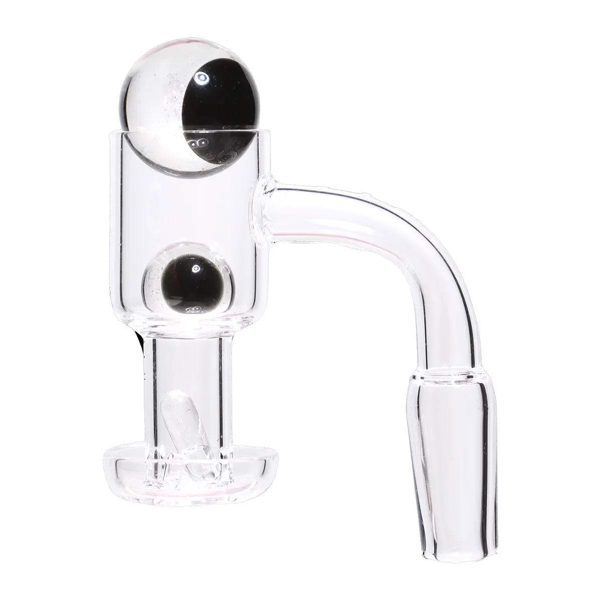 GC Ying Yang Banger Set with Terp Beads - 90 degree - Male 14mm