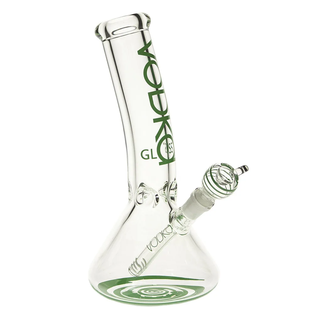 Vodka 9mm Beaker Ice Bong with Bent Neck | 12 Inch